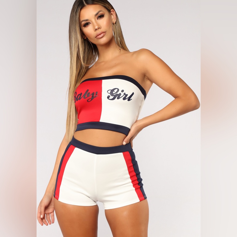 Fashion Nova tube top set